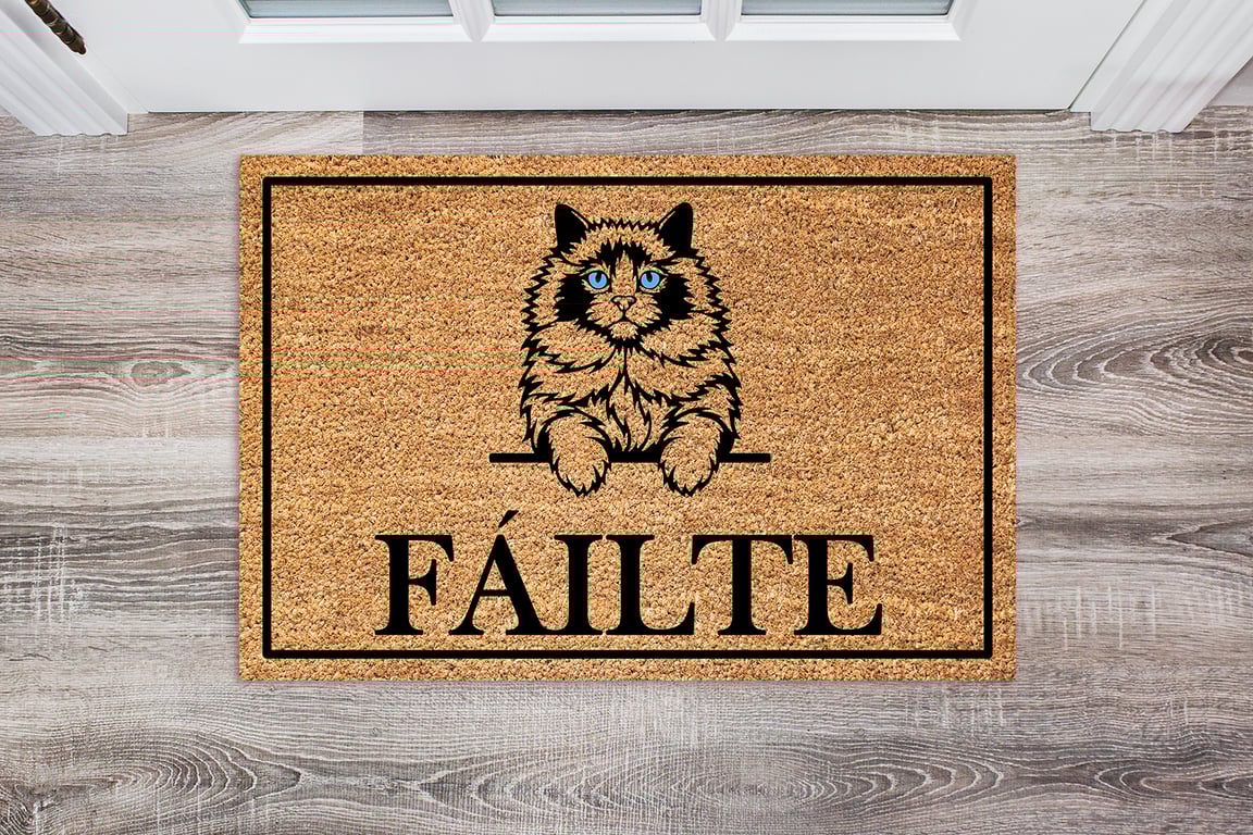 Ragdoll Cat Door Mat - Personalised Ragdoll Cat Welcome Mat - 3 Sizes