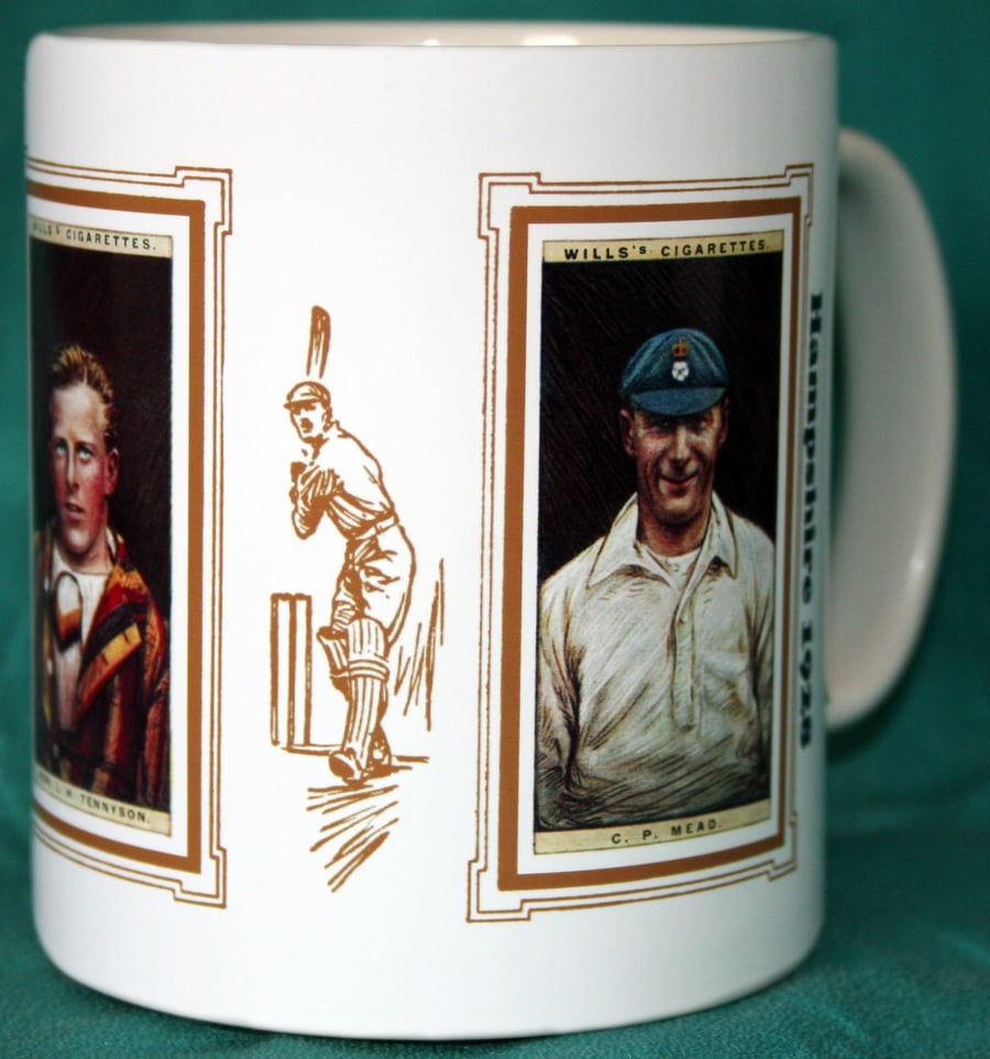 Cricket mug Hampshire Hants 1928 cricket counties vintage design mug