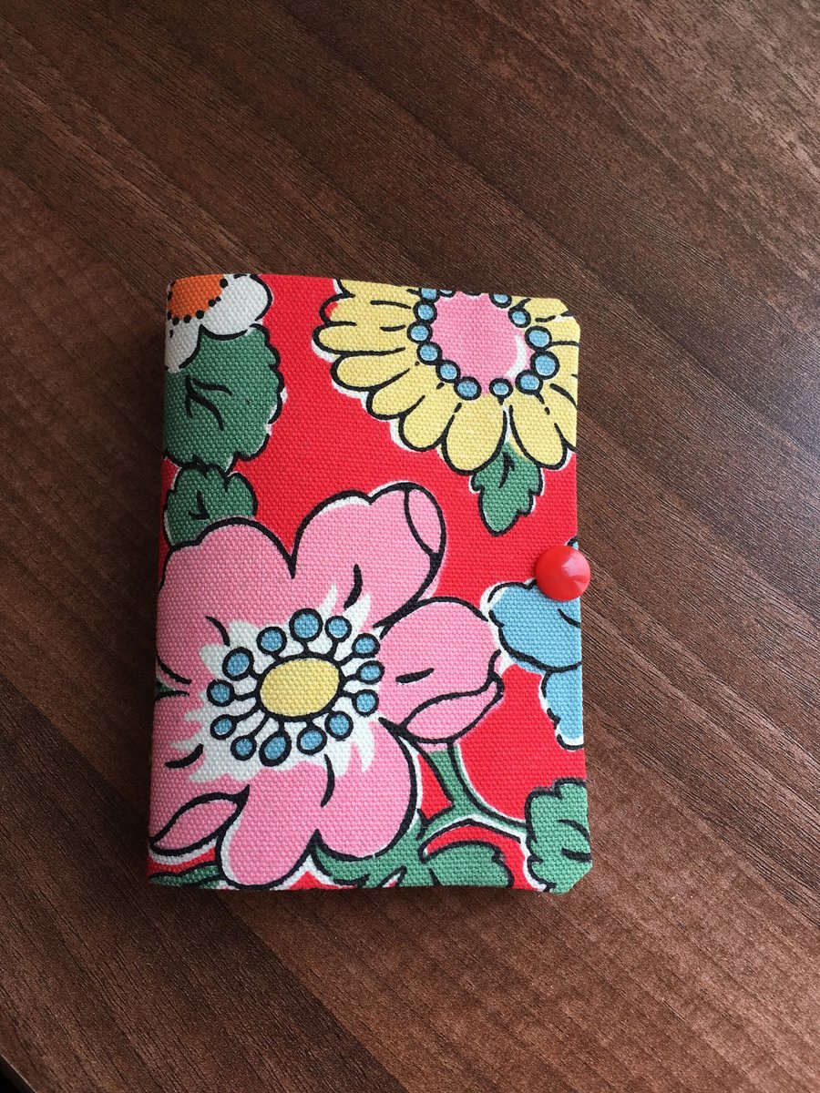 Needle case made in Cath Kidston duck cotton fabric