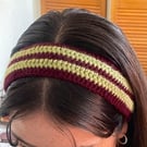 Striped Crochet Headband