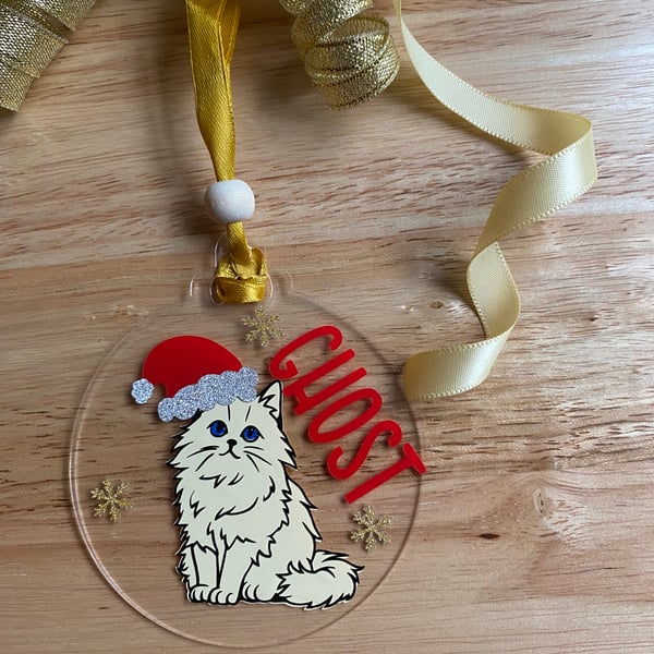 Beautiful hand finished personalised pet decoration cat dog or any other animal
