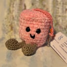 Handmade Marshmallow Bag Charm - Pink