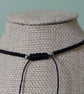 Delicate Black Beaded Necklace with Star or Crystal Pendant. - Image 5