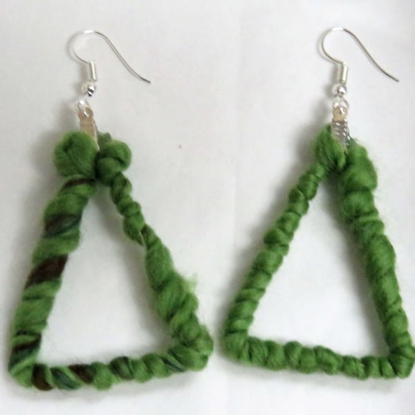 Simple Green Boho Earrings