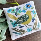 Handmade lavender bag, letterbox gift, scented gift, gift for bird lover