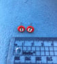 Pink Cherry polymer clay stud earrings - Image 5