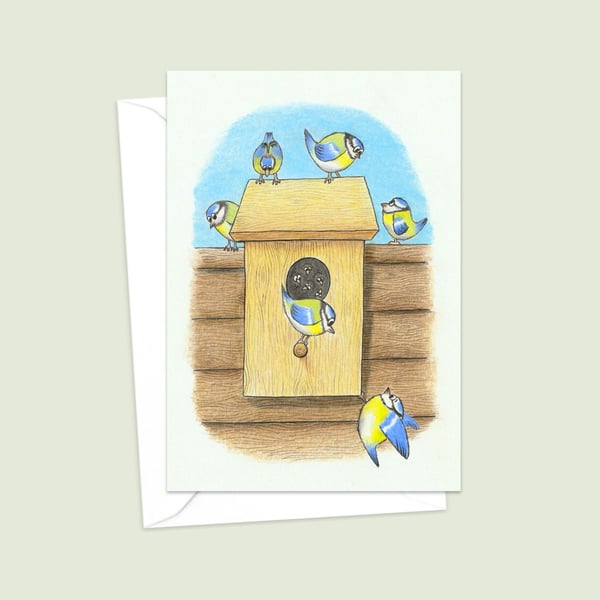 Garden Birds Greeting Card: Bird Lover Birthday Card (204)