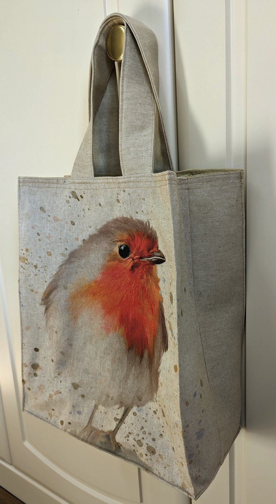 shopping tote bag in Robin fabric