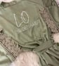 Bridesmaids Sage Green Satin Personalised Robes 