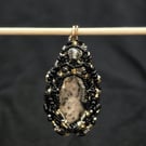 Rainbow Moonstone Double Sided Pendant