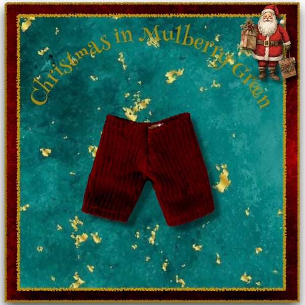 Little Nippers Burgundy Corduroy Trousers 