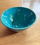 TURQUOISE DANDELION CERAMIC  BOWL - Image 4