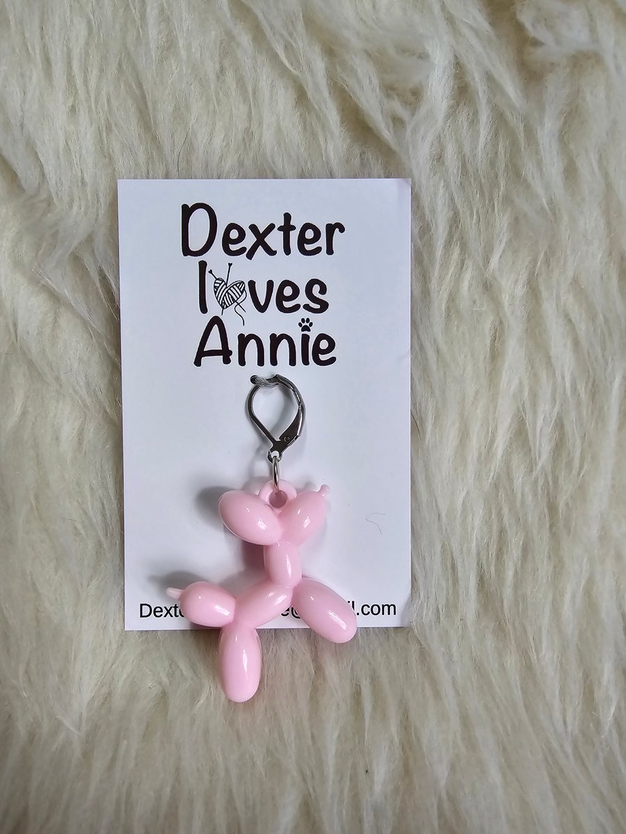 Balloon dog progress keeper - pastel pink
