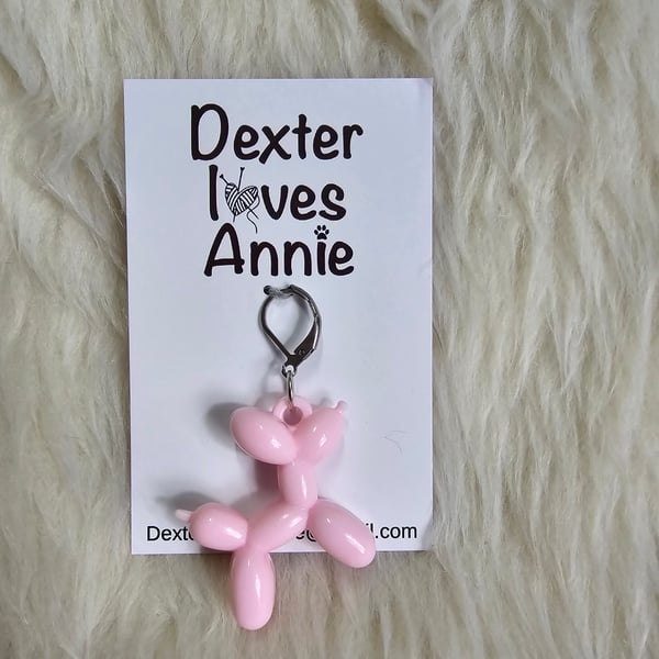 Balloon dog progress keeper - pastel pink