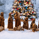 Christmas Nativity Set, made to order in your choice of finish