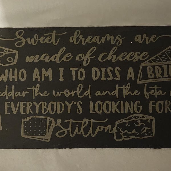 Engraved slate cheese board, Christmas, platter,funny snacks buffet