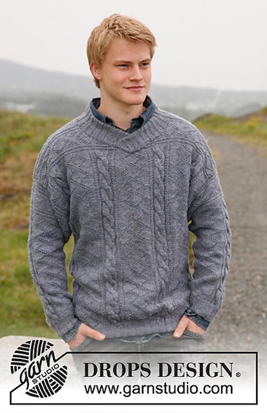 Hand knitted mens jumper sweater - made to order