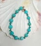 Natural Turquoise & Pyrite Bracelet