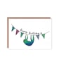Sloth Bunting Birthday Card
