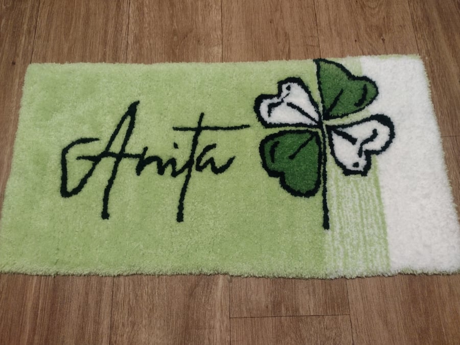 Custom Tufted Name Rug – Personalised Gift Handmade with Love