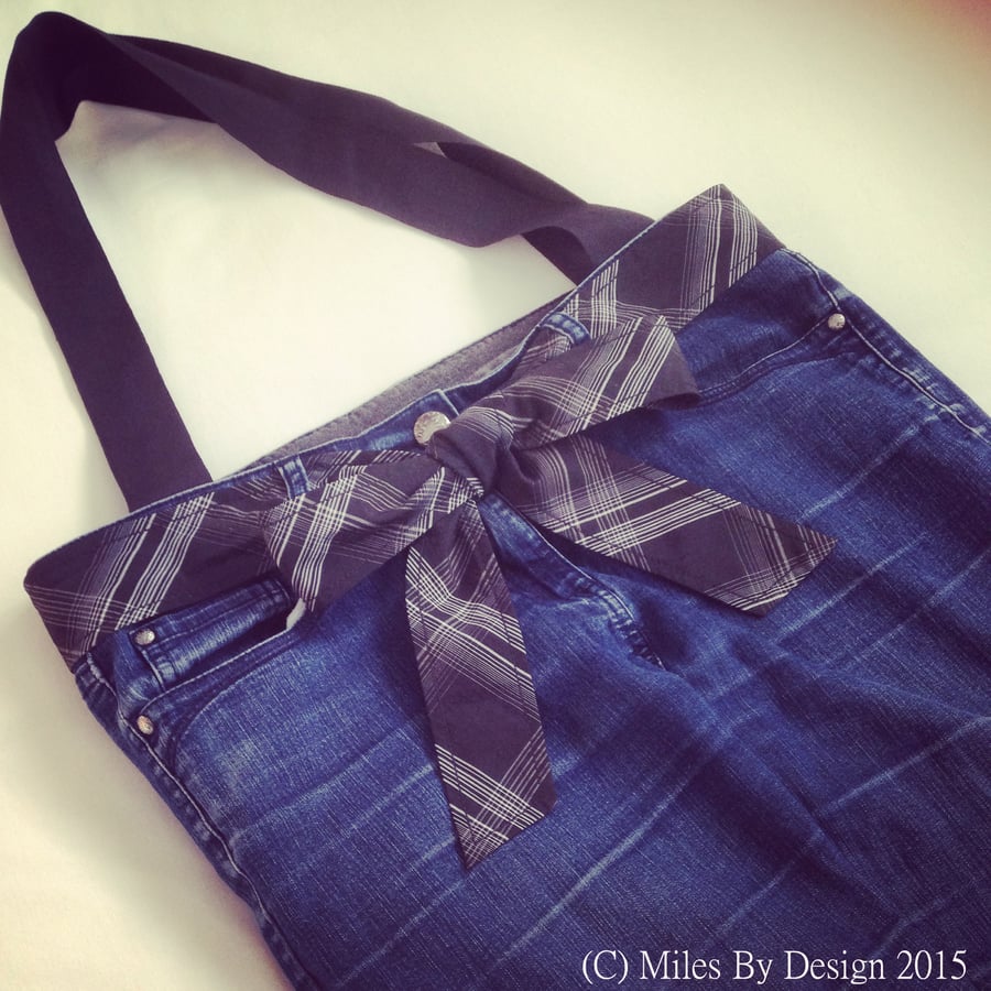 Large Denim Shopper Bag