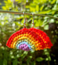 Rainbow dangle earrings, Rainbow jewellery, Rainbow birthday gift, Rainbow theme - Image 4