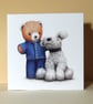 Greetings card - blank - Teddy Bears No.2 - Image 3
