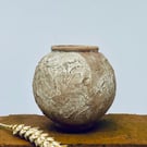 Small textured moon jar