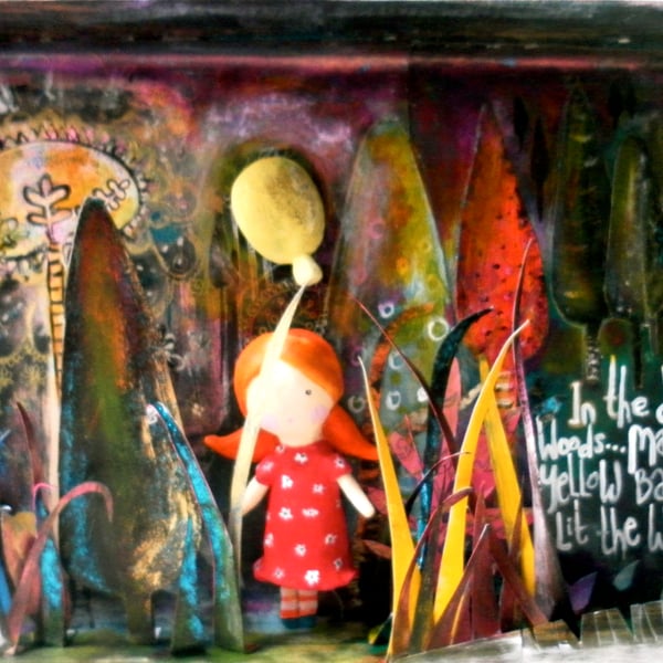 MABELS YELLOW BALLOON STORY SET ORIGINAL ART