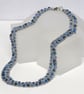 Shades of Blue Netted Necklace - Image 1