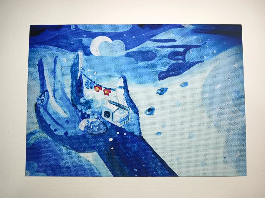 Steven Universe Ending credits canvas painting print A5