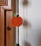 Handmade Crochet Pumpkin Garland Autumn Fall Seasonal Decor Halloween Bunting - Image 3