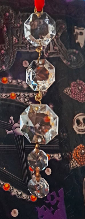 Vintage Chandelier Glass Pendents