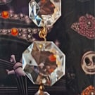 Vintage Chandelier Glass Pendents