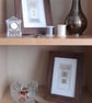 Oatmeal Speckle Bronze Grey & Natural Handstitched Geometric Small Art Pictures - Image 6