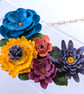 Flowerbed bib statement necklace 