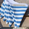 BUNTING - blue and white stripes