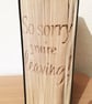 So sorry you're leaving CUT & FOLD Book Folding Pattern - EMAILED PDF PATTERN - Image 3