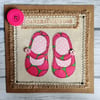 New Baby fabric, applique, free motion machine embroidery cards 