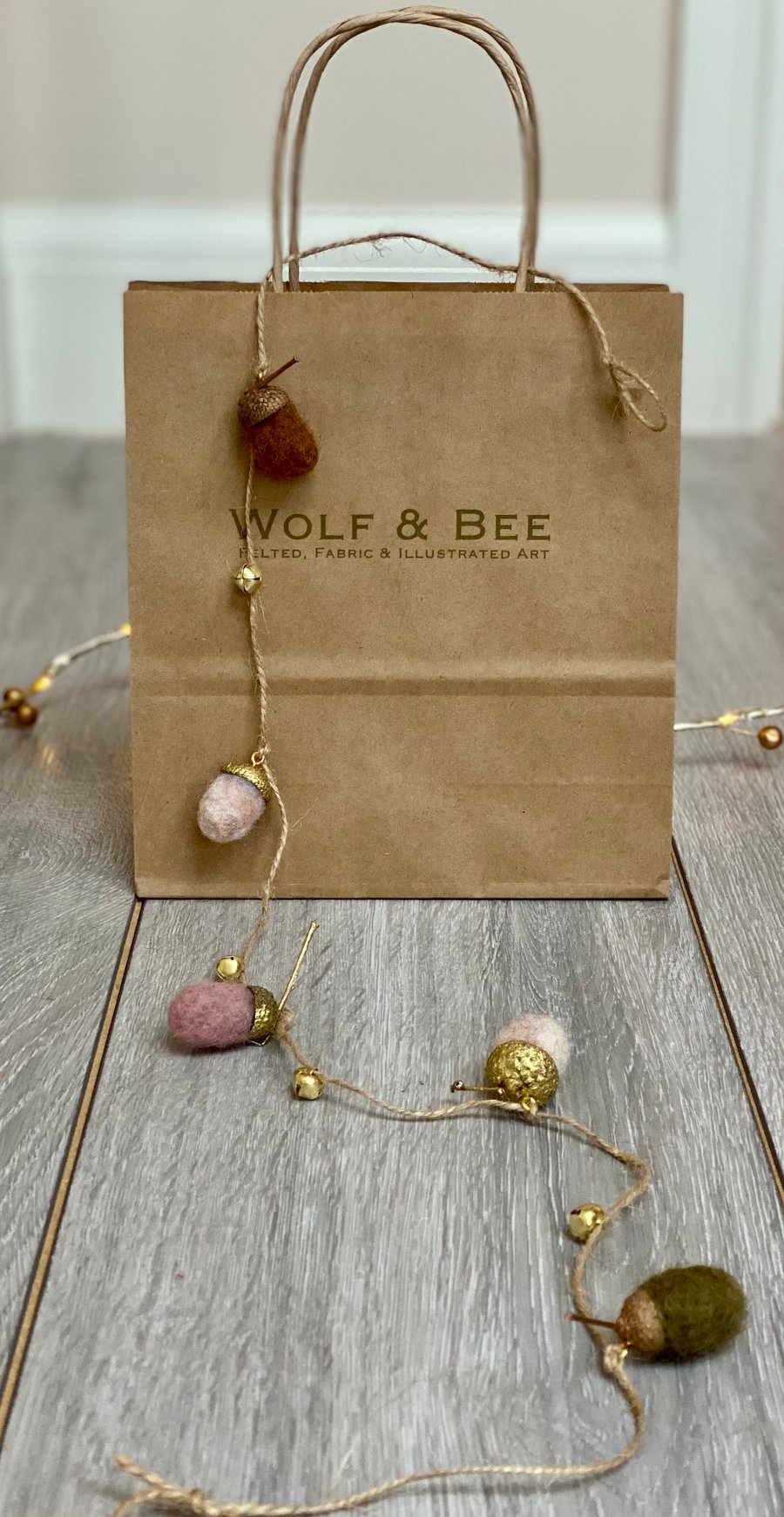 Winter Acorn Garland 