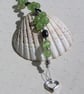 Green Peridot & Black Hematite Gemstone Beaded Bracelet "Green Daze" - Image 4