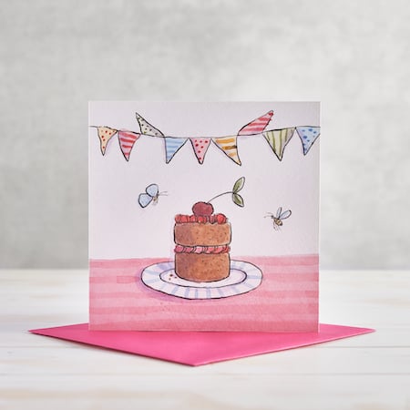 Chocolate Cake Greetings Card