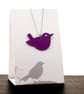 Anodised aluminium, Tiny Wren necklace - Image 1