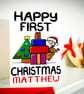 First Christmas Card Personalised Niece Nephew Son Daughter Grandchild Child  - Image 2