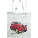 Fiat 500 Topolino - Shopping Tote Bag - Approx Size 39x37cm plus Handles