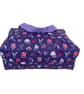 Large wash bag in Liberty cotton, floral toiletries bag with handles and pocket. - Image 7