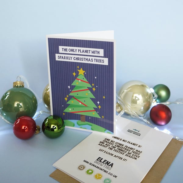 Sparkly Trees: Educational Christmas Card