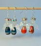 Glass Angel Earrings 2-Pack, Stocking Fillers, Secret Santa, Gifts For Her