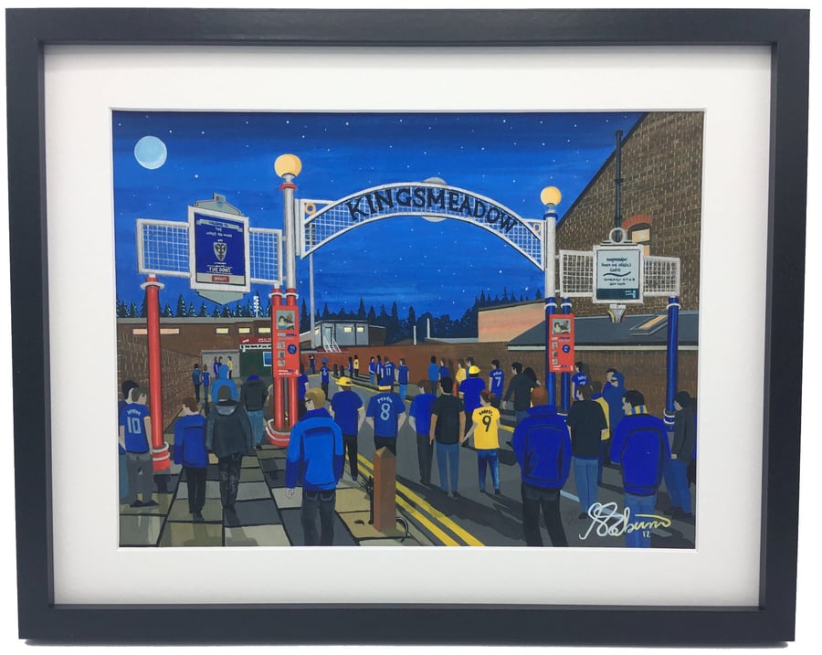 Wimbledon. Framed & Unframed Fine Art Print Football AFC, Retro Kingsmeadow Gift