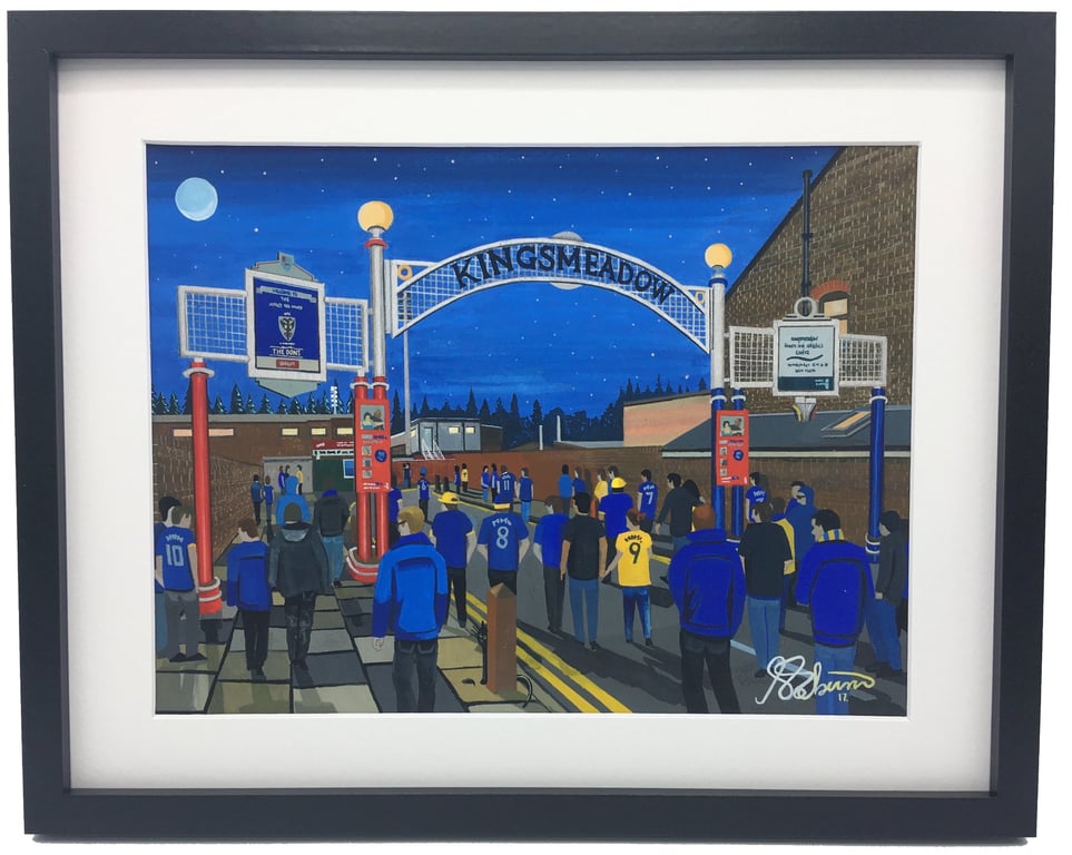 Wimbledon. Framed & Unframed Fine Art Print Football AFC, Retro Kingsmeadow Gift